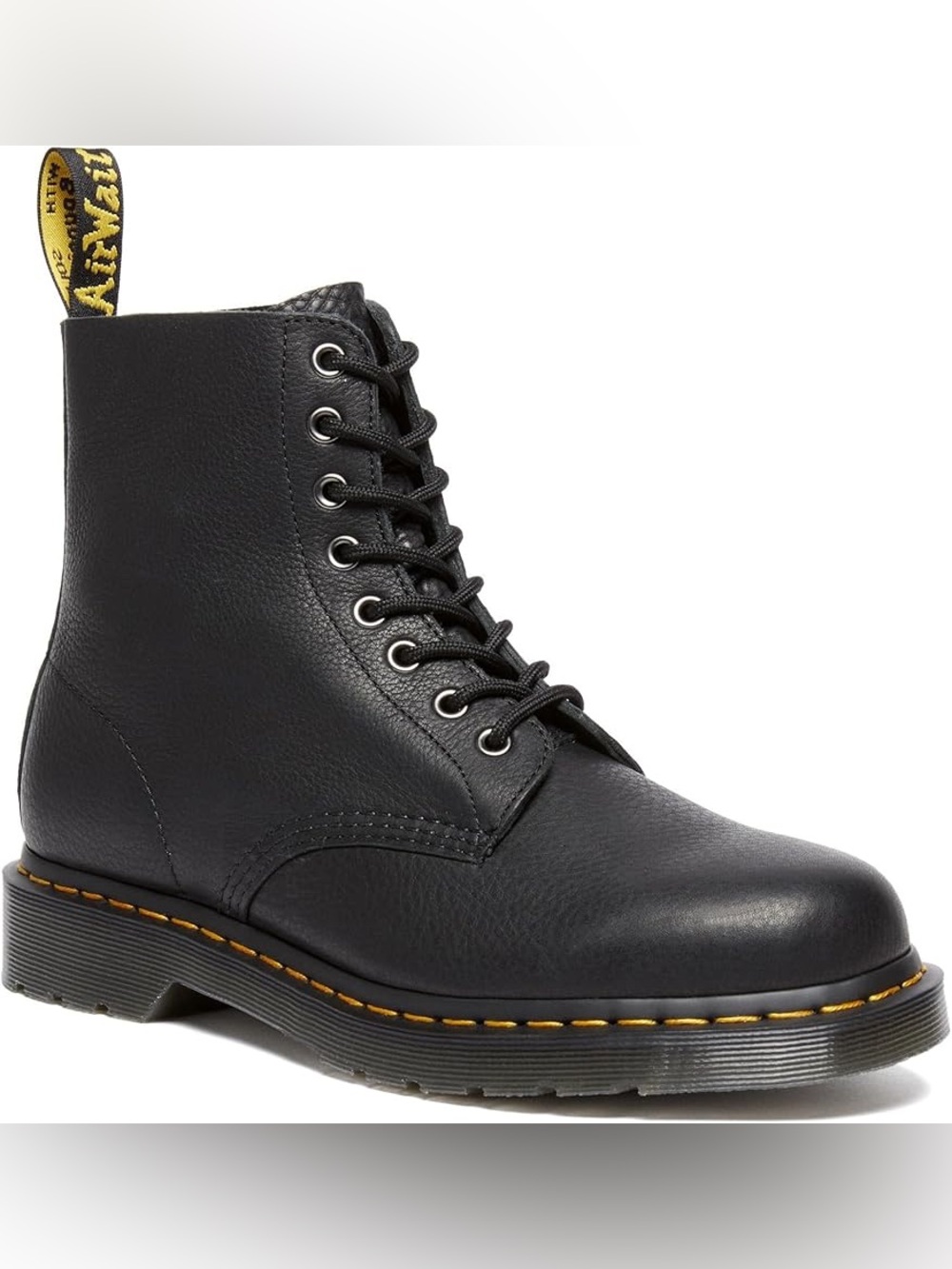 Dr. Martens Pascal Ambassador Black Leather Boots Sz Unisex W 8/M 7 NWB
